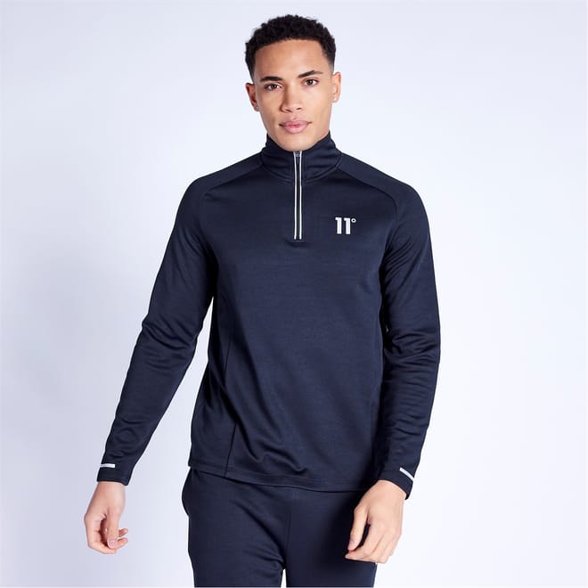 Quarter Zip Top   Black