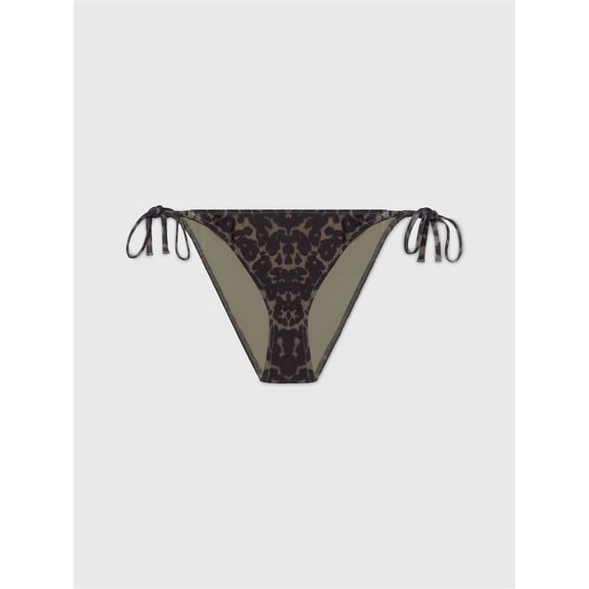 Leop Tie Swim Bottom