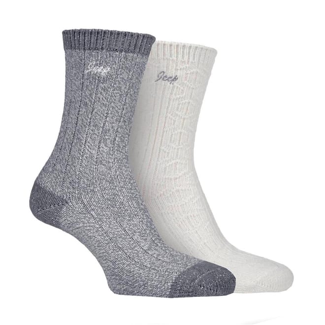 2 Pack Super Soft Boot Socks Ladies