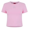 Cropped Crew Neck Relaxed Fit T-Shirt