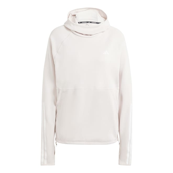 Womens Own The Run 3 Stripes Hoodie