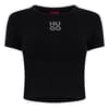 Cropped Crew Neck Slim Fit T-Shirt
