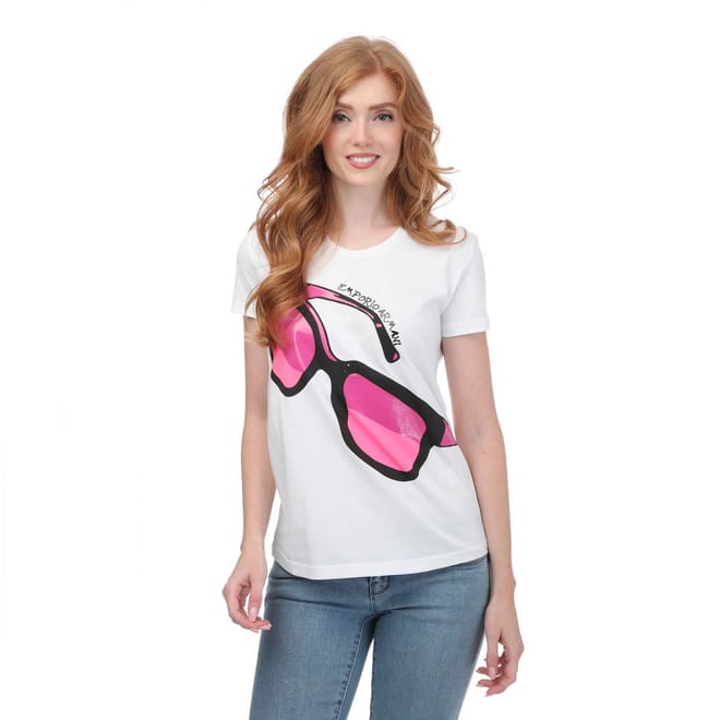 Glasses Print T-Shirt