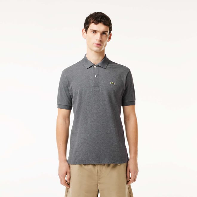 Heathered Petit Piqué Cotton Polo Shirt
