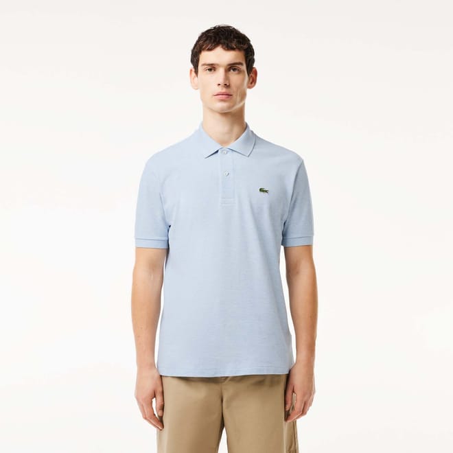 Heathered Petit Piqué Cotton Polo Shirt