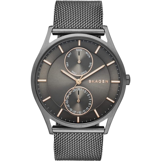 Holong Sleeve T-Shirt Tan Leather Watch