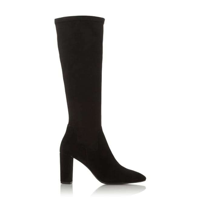 High Block Heel Pointed Toe Boots