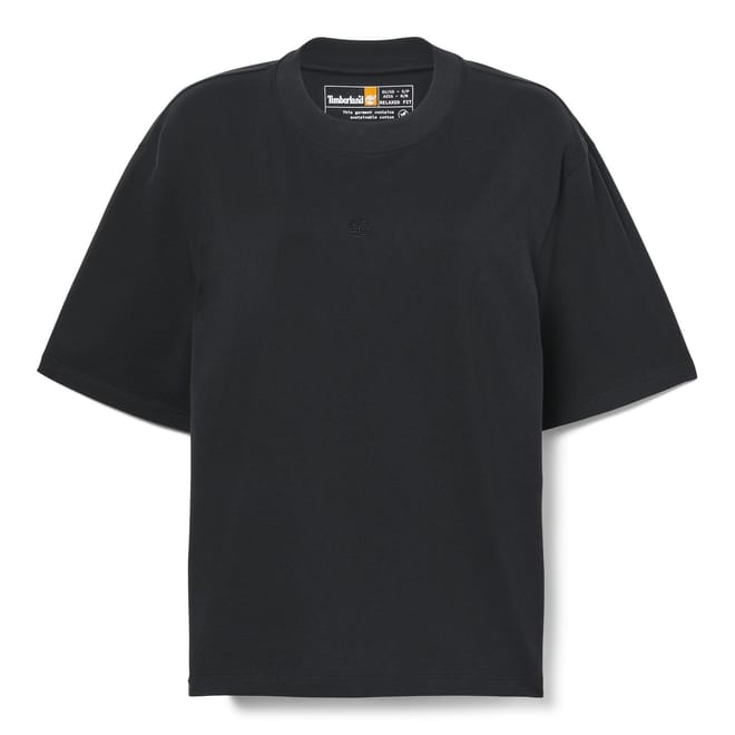 Cropped Crew Neck Relaxed Fit T-Shirt