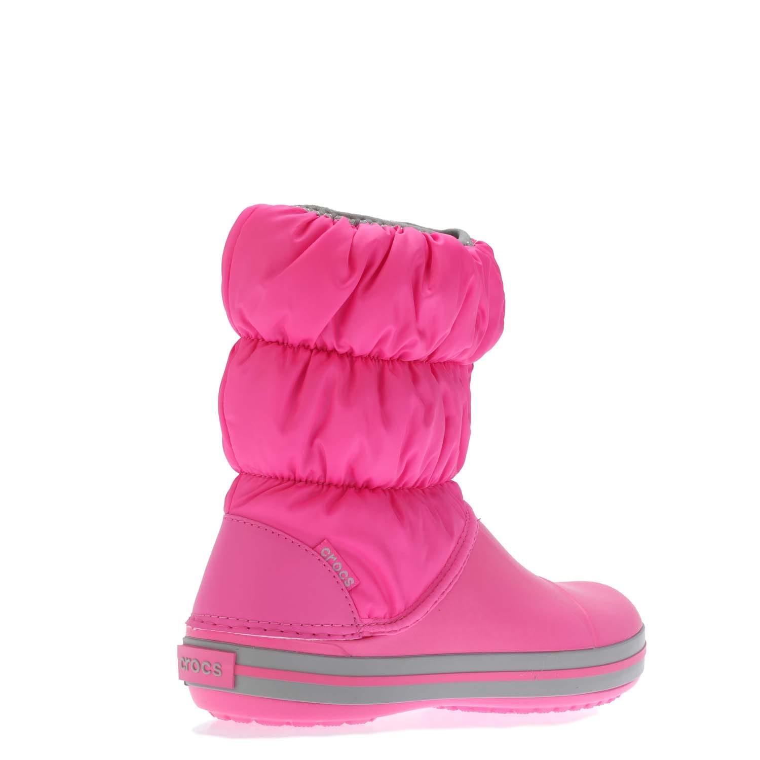 Pink winter crocs online