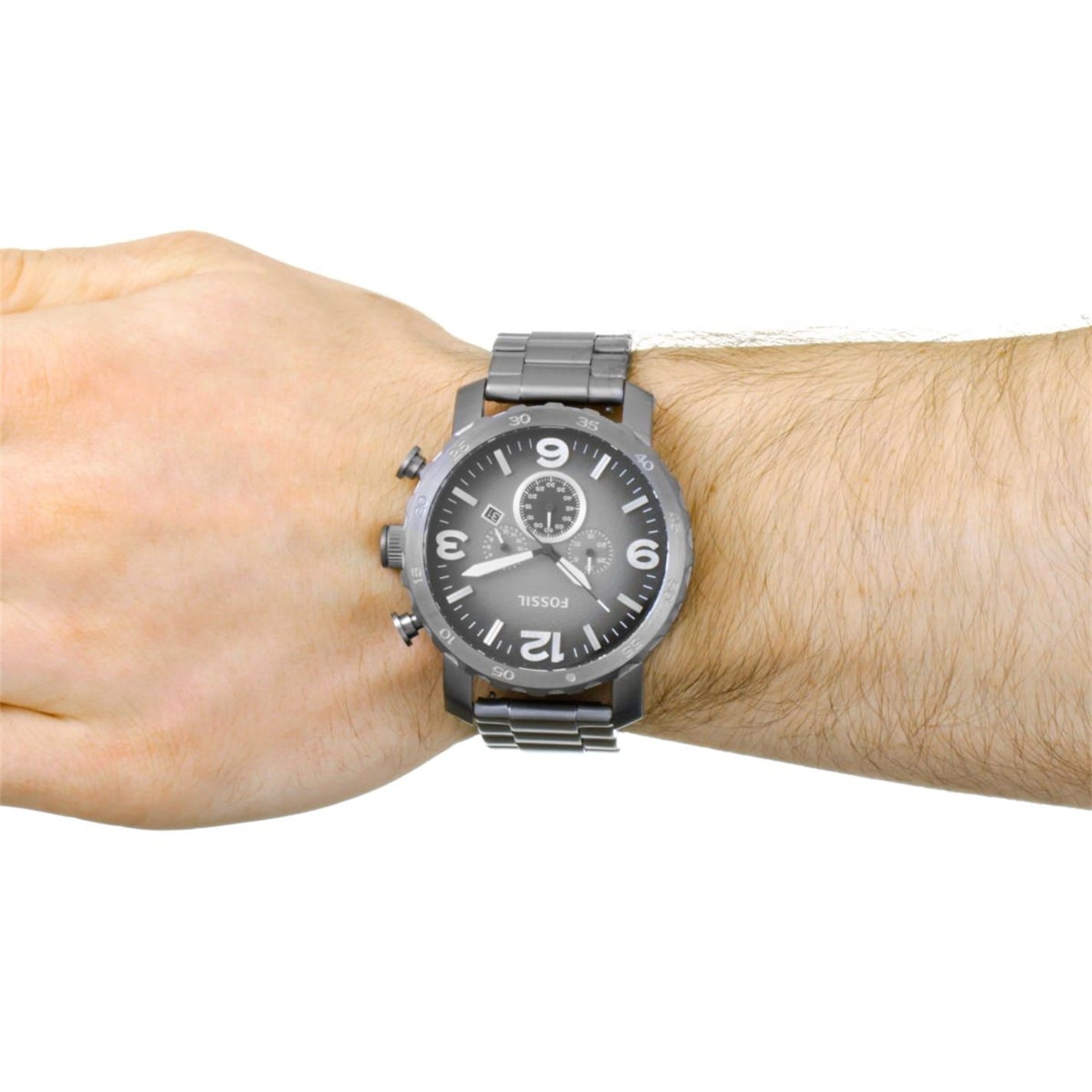 Black Fossil Nate Chronograph Grey Watch Jr1437 Get The Label