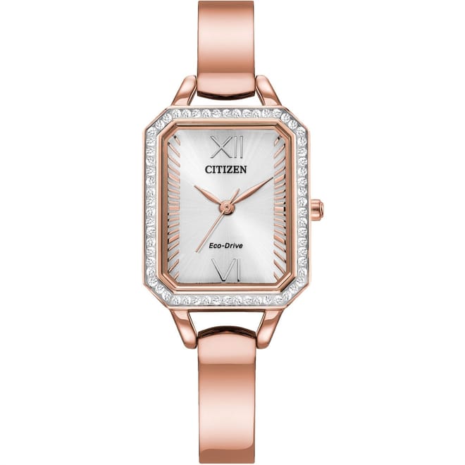 Drive Crystal Case Stainless Steel Classic Watch