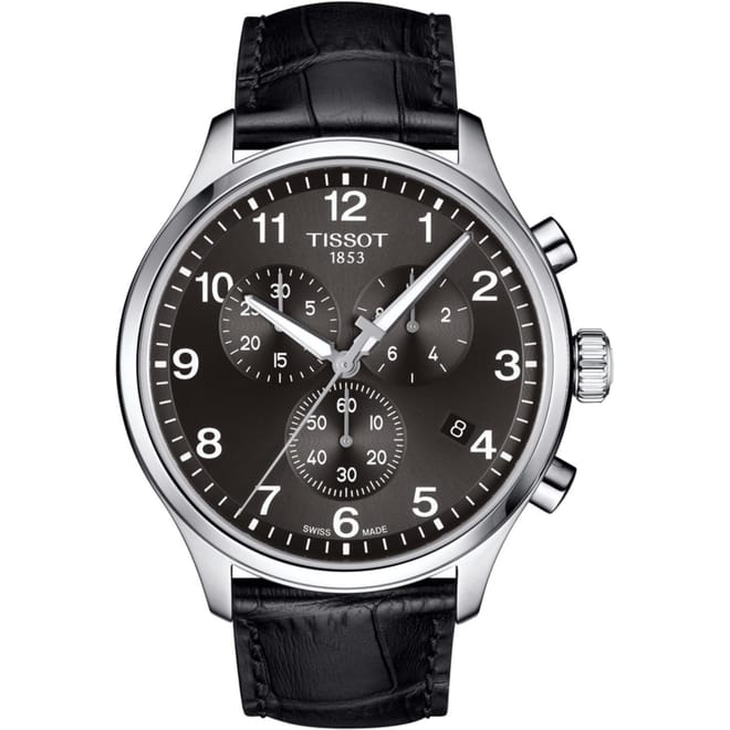 Alligator Leather Strap Analogue Watch