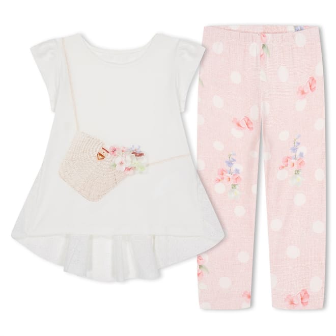 Crew Neck Cap Sleeve Casual T-Shirt Suit