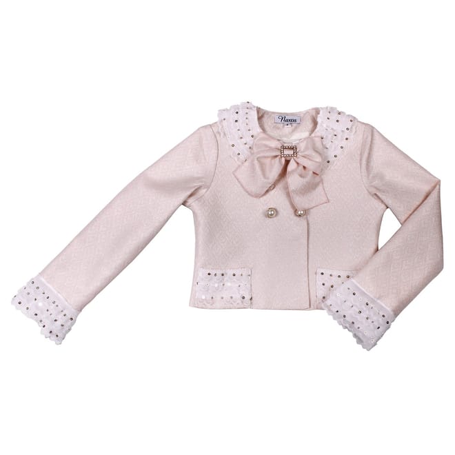 Seq Lace Collared Neck Regular Fit Jacket