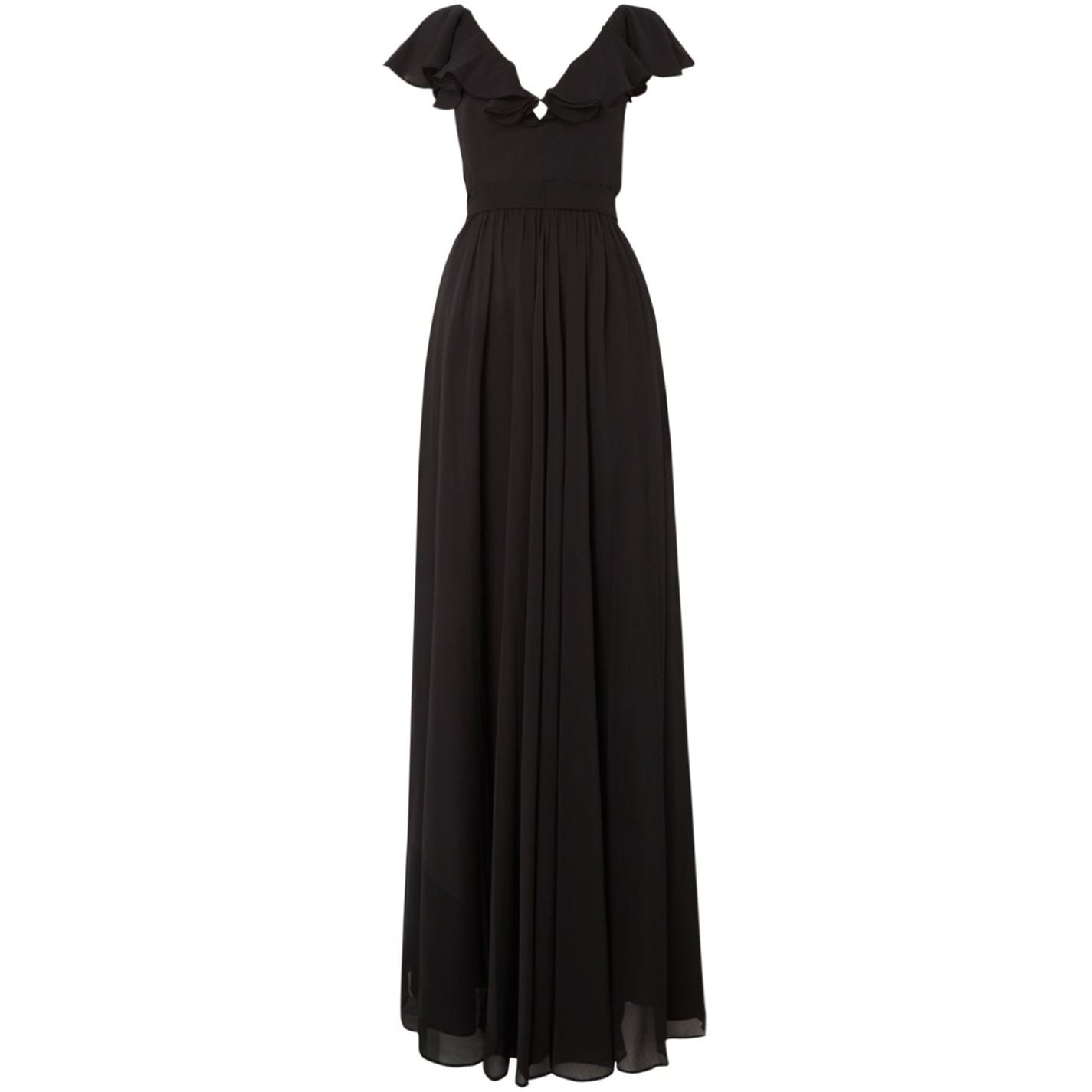 Black Jill Jill Stuart Sleeved Dress With Ruffles Get The Label