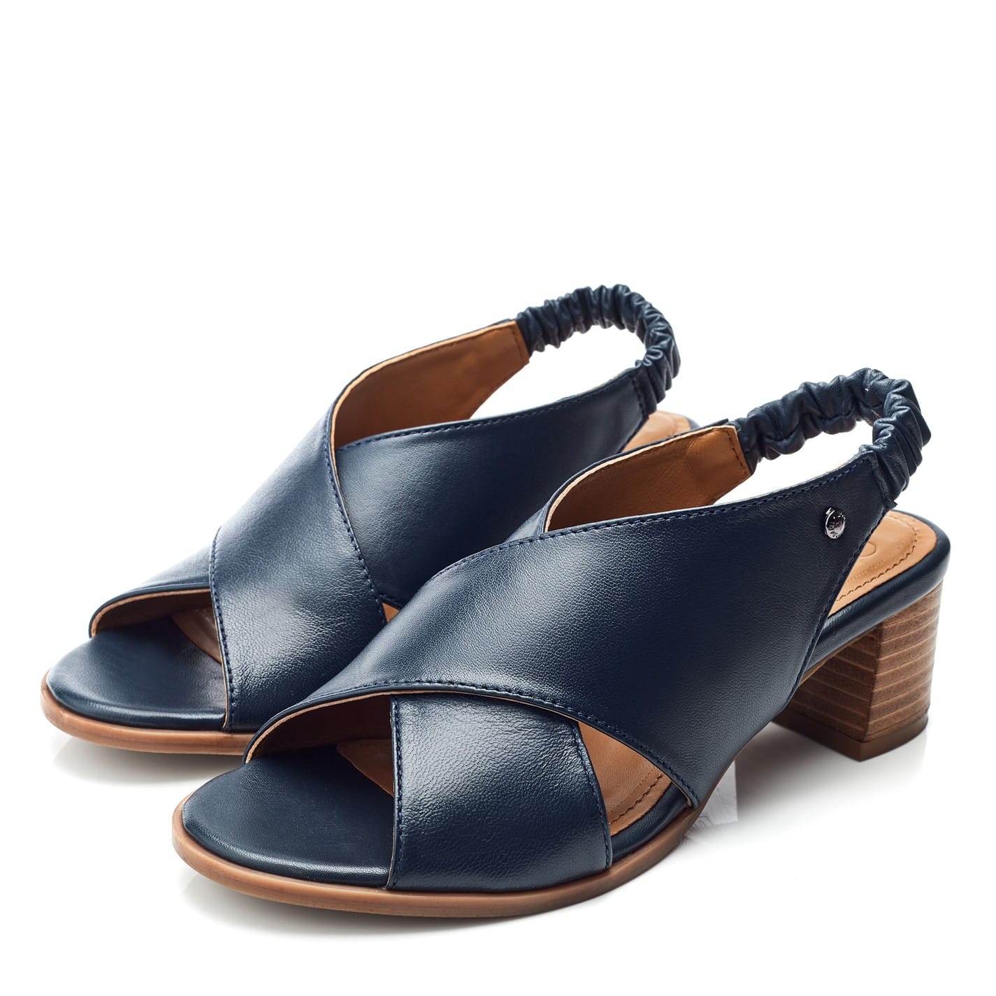 Blue Moda in Pelle Prinia Slide Sandal Get The Label