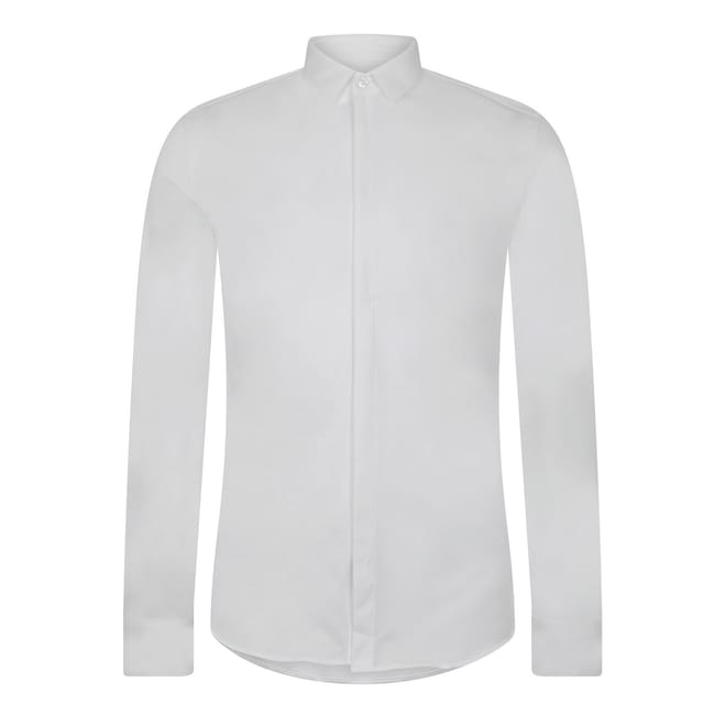Relaxed Fit Linen Look Shirt