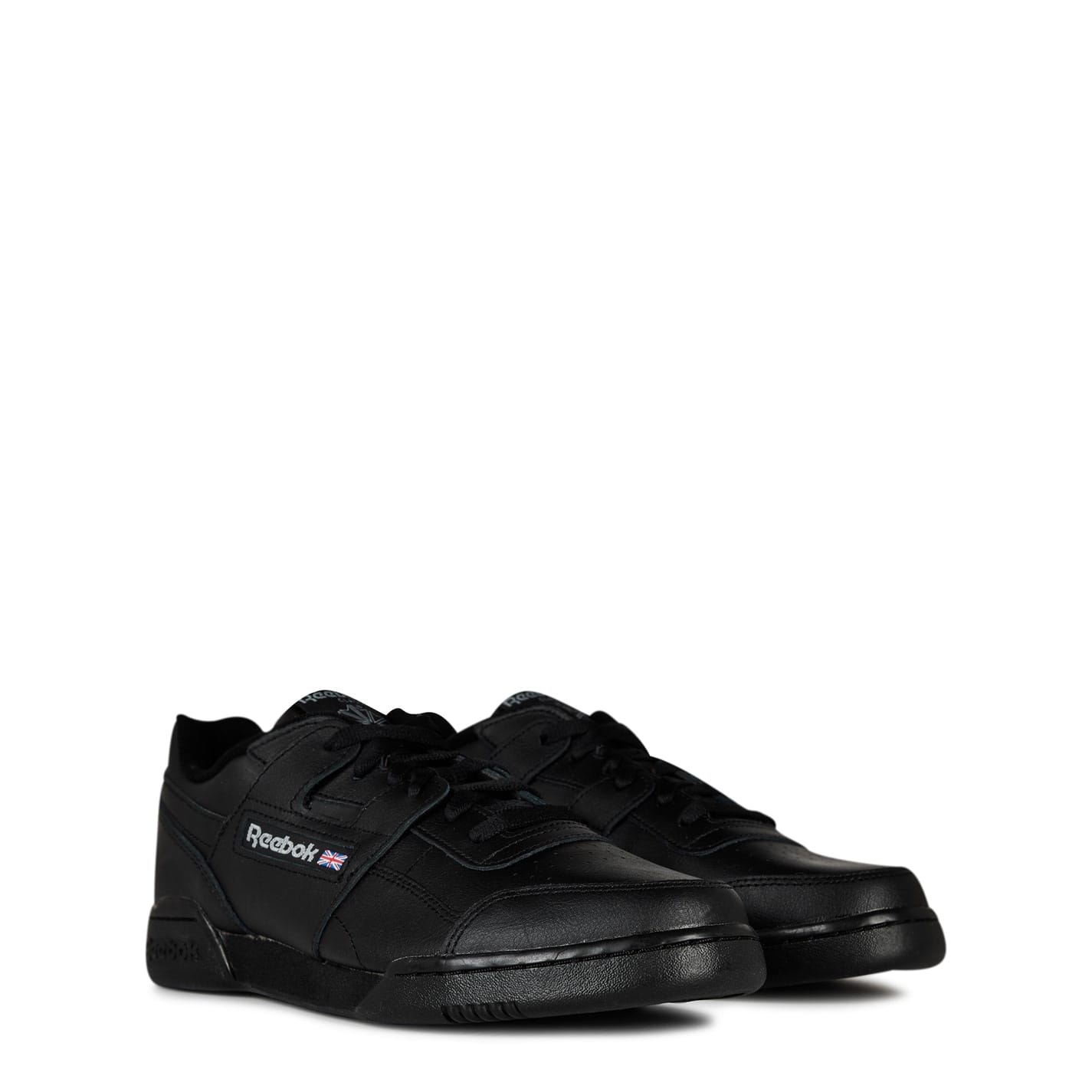 Black Reebok Mens Workout Plus Trainers Get The Label