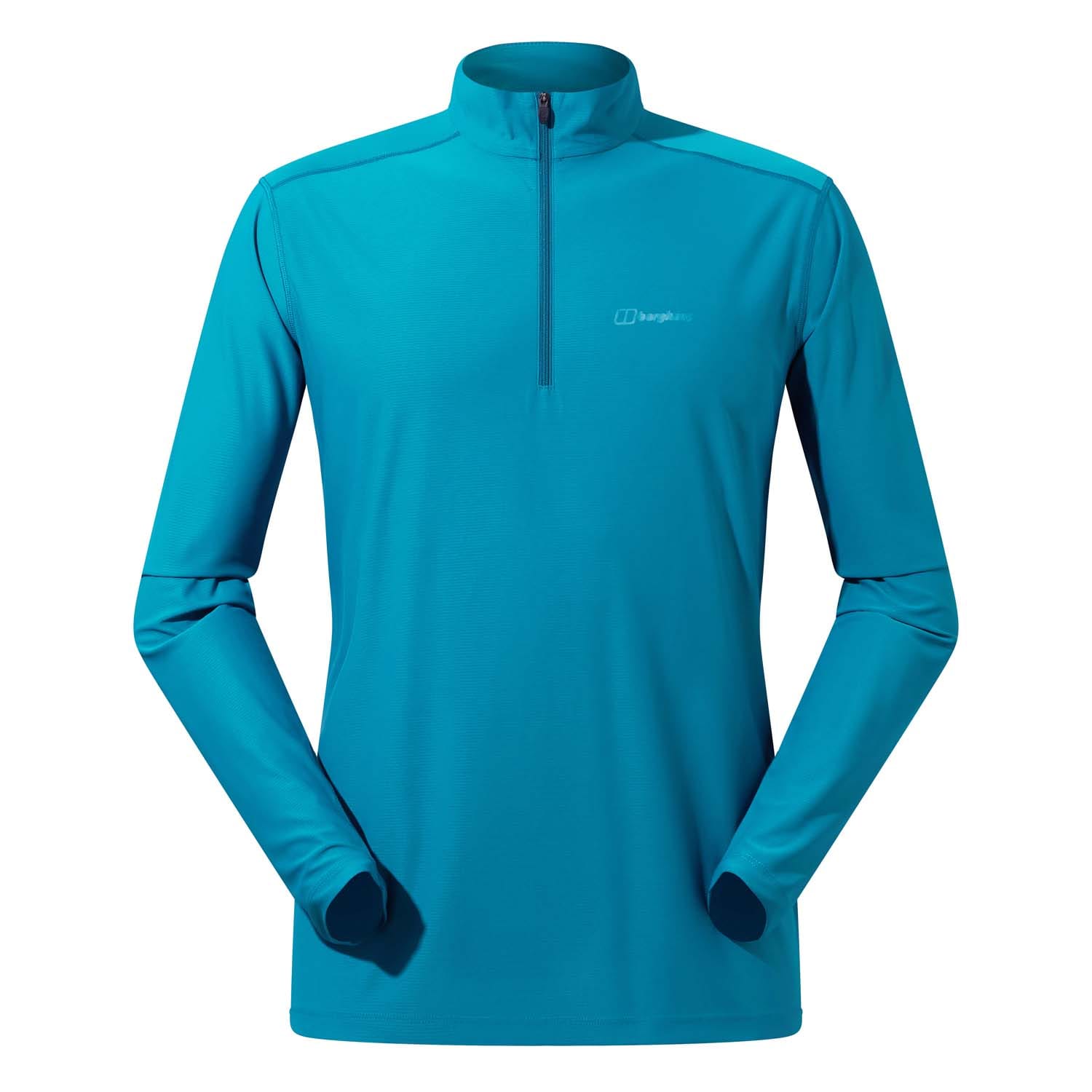 Turquoise Berghaus 24 7 tech tee long sleeve half zip Get The Label