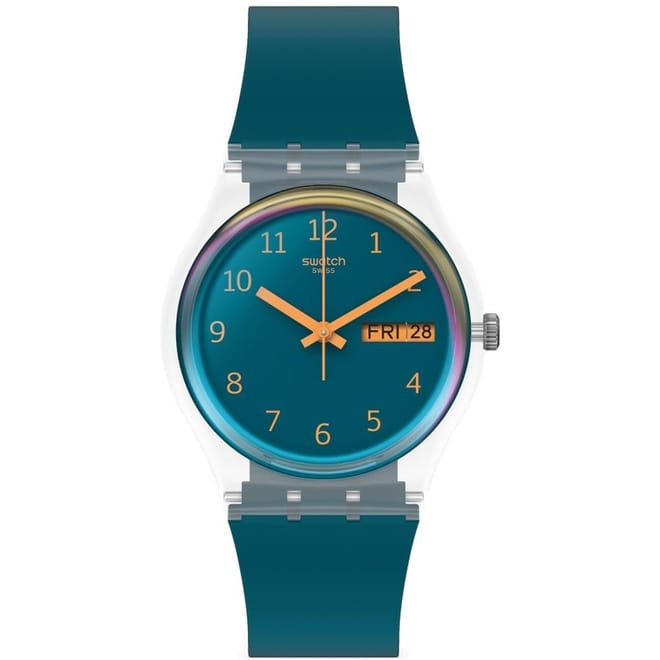 Rubber Strap Analogue Watch