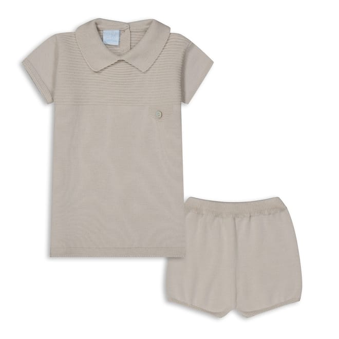 Bb42 Collared Neck Short Sleeve Shirt and Short Set
