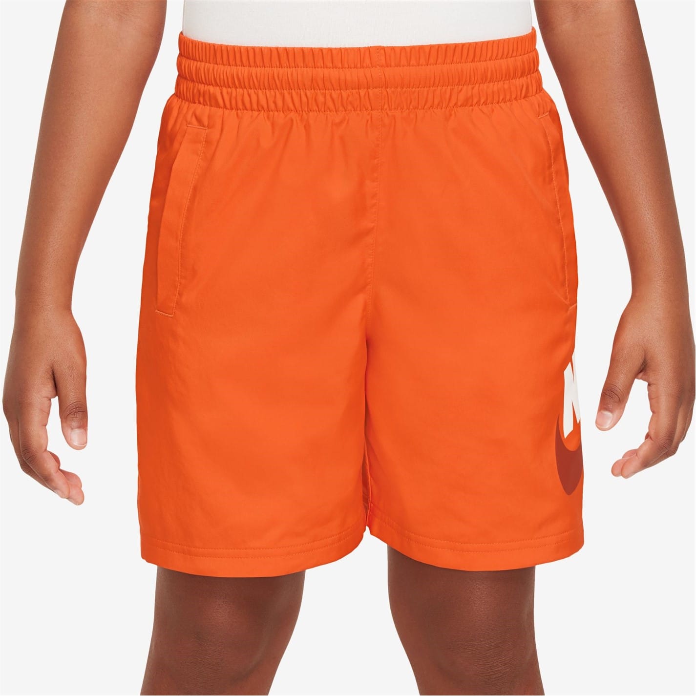 Orange nike woven shorts on sale