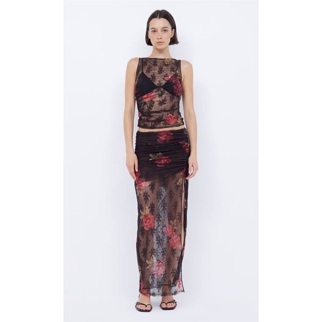 Desert Cropped Scoop Neck Slim Fit Tank