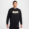 Crew Neck Relaxed Fit Long Sleeve Sweatshirt