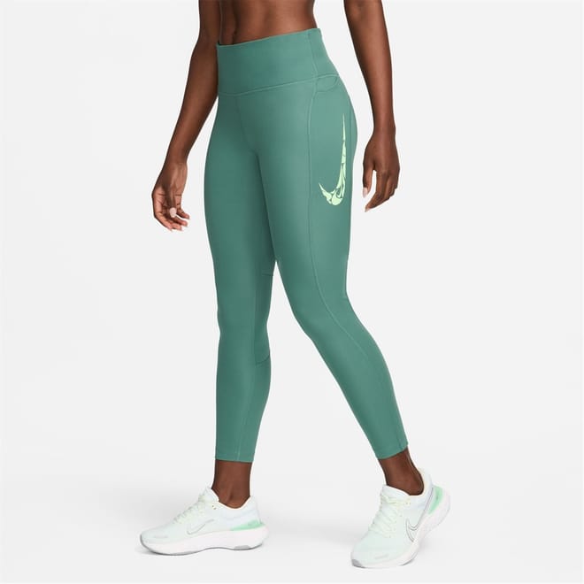 Womens Swoosh Fast Mid Rise 7 8 Leggings