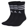 Mens Cushioned 3 Stripe Crew Sock 3 Pack