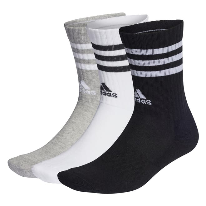 Cushioned 3 Stripe Crew Sock 3 Pack Juniors