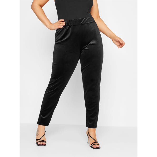 Curve Tapered Velvet Trousers