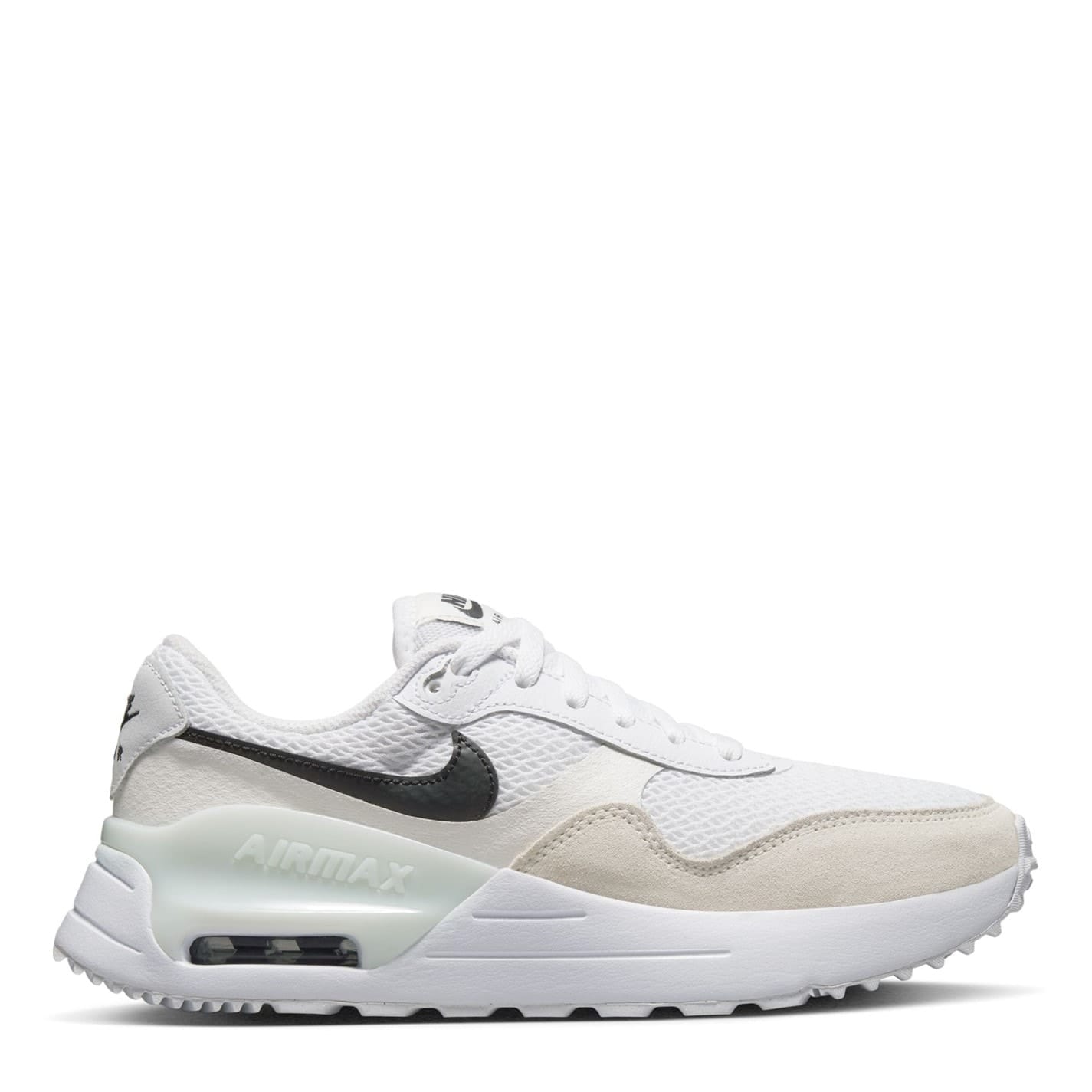 White Nike Womens Air Max Systm Trainers Get The Label