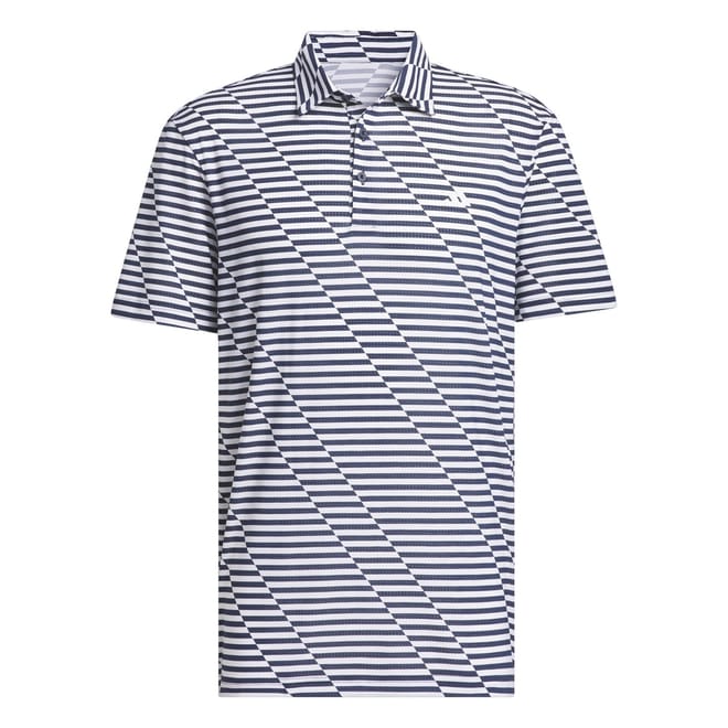 Mesh Print Regular Fit Polo Shirt
