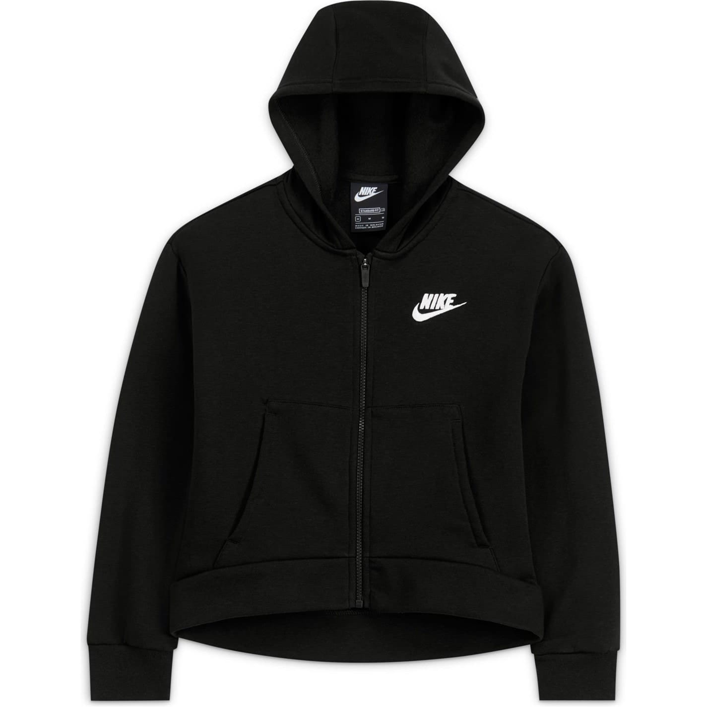 Black Nike Sportswear Full Zip Hoodie Junior Girls Get The Label