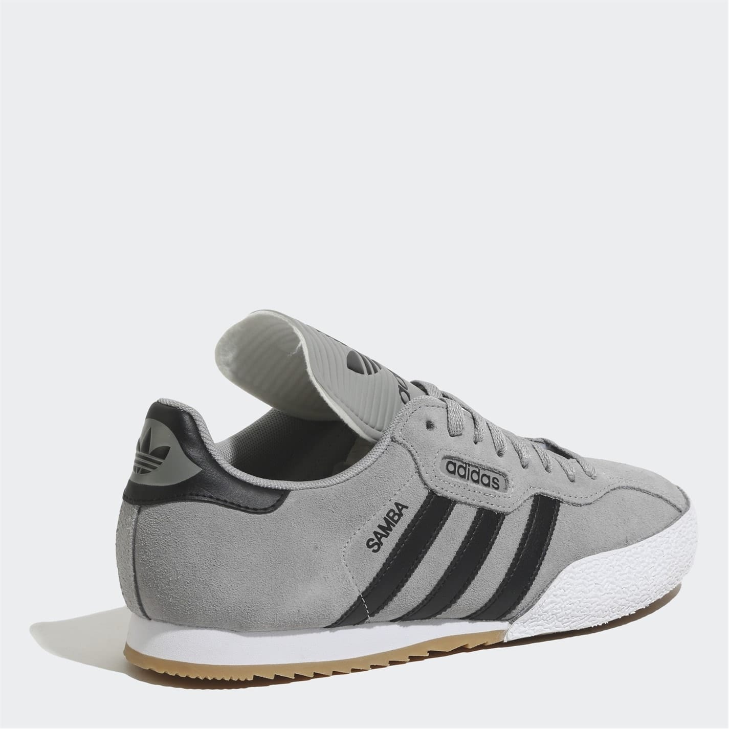 Grey adidas Mens Originals Samba Suede Trainers Get The Label