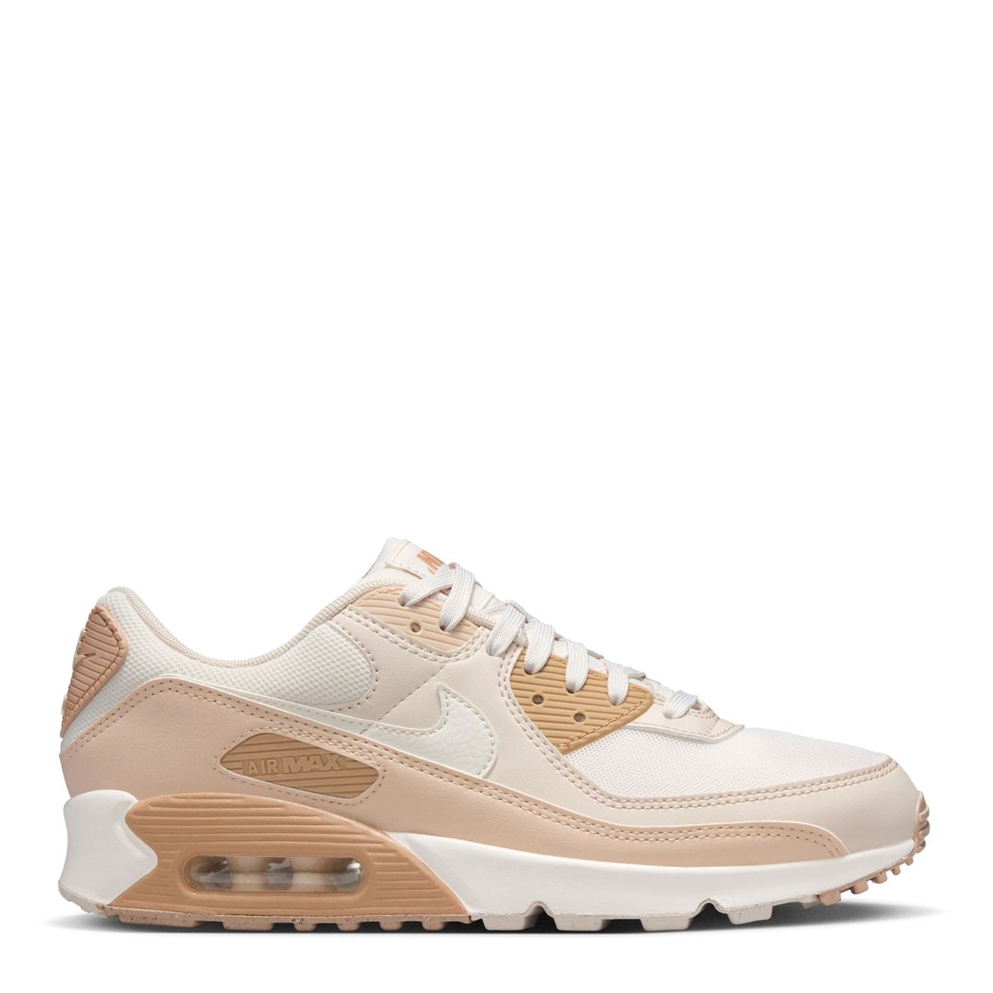 Nike women's air max 90 taupe/white/gum best sale