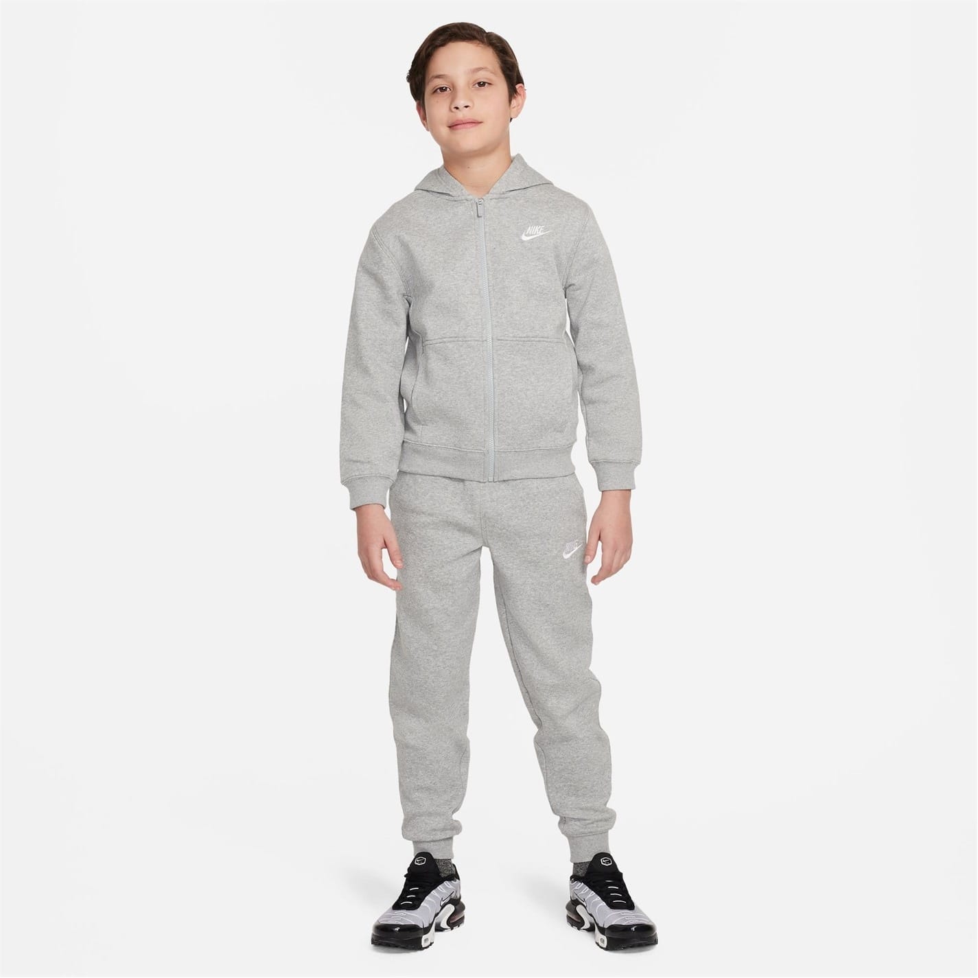 Nike tracksuit junior grey on sale