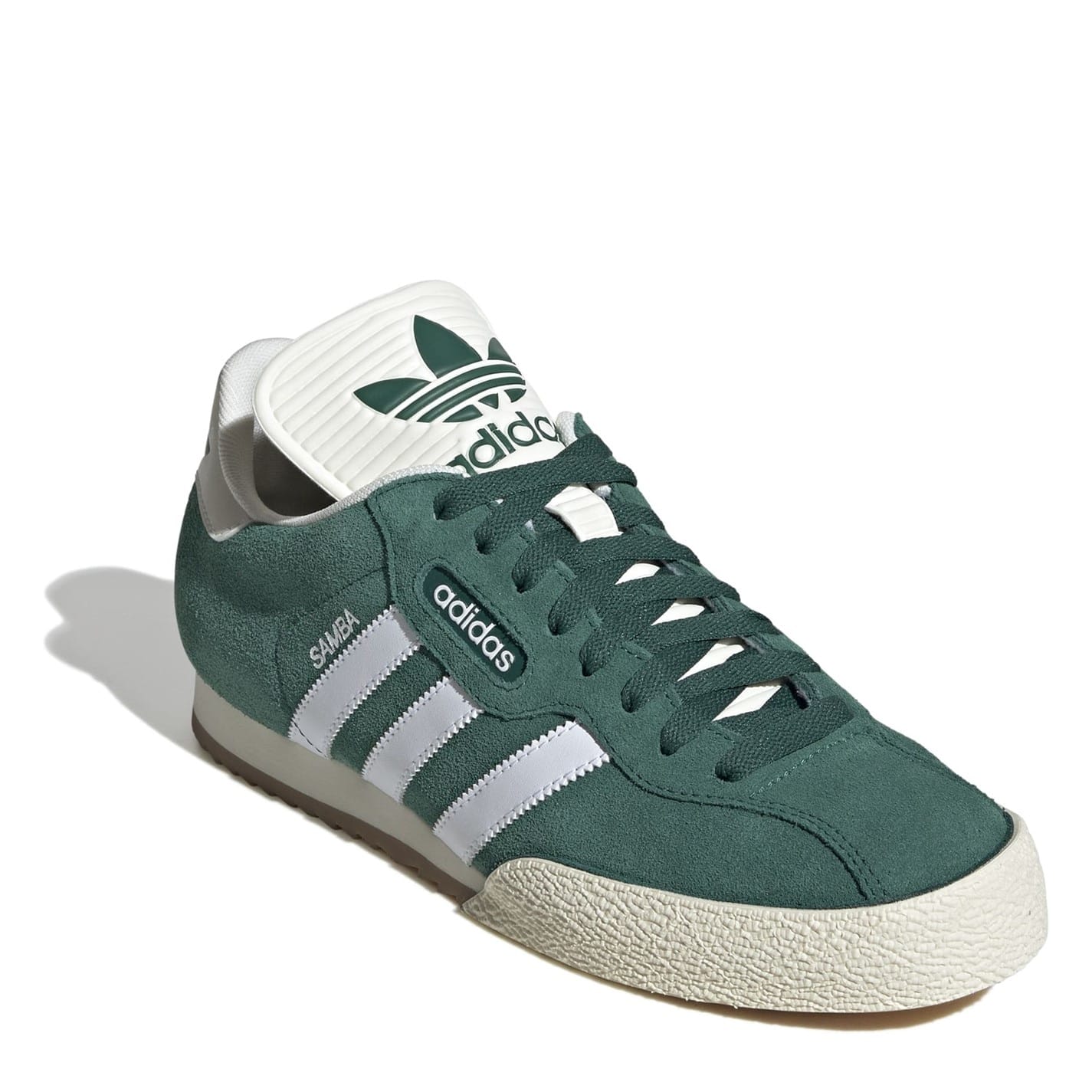 Green adidas Mens Originals Samba Suede Trainers Get The Label