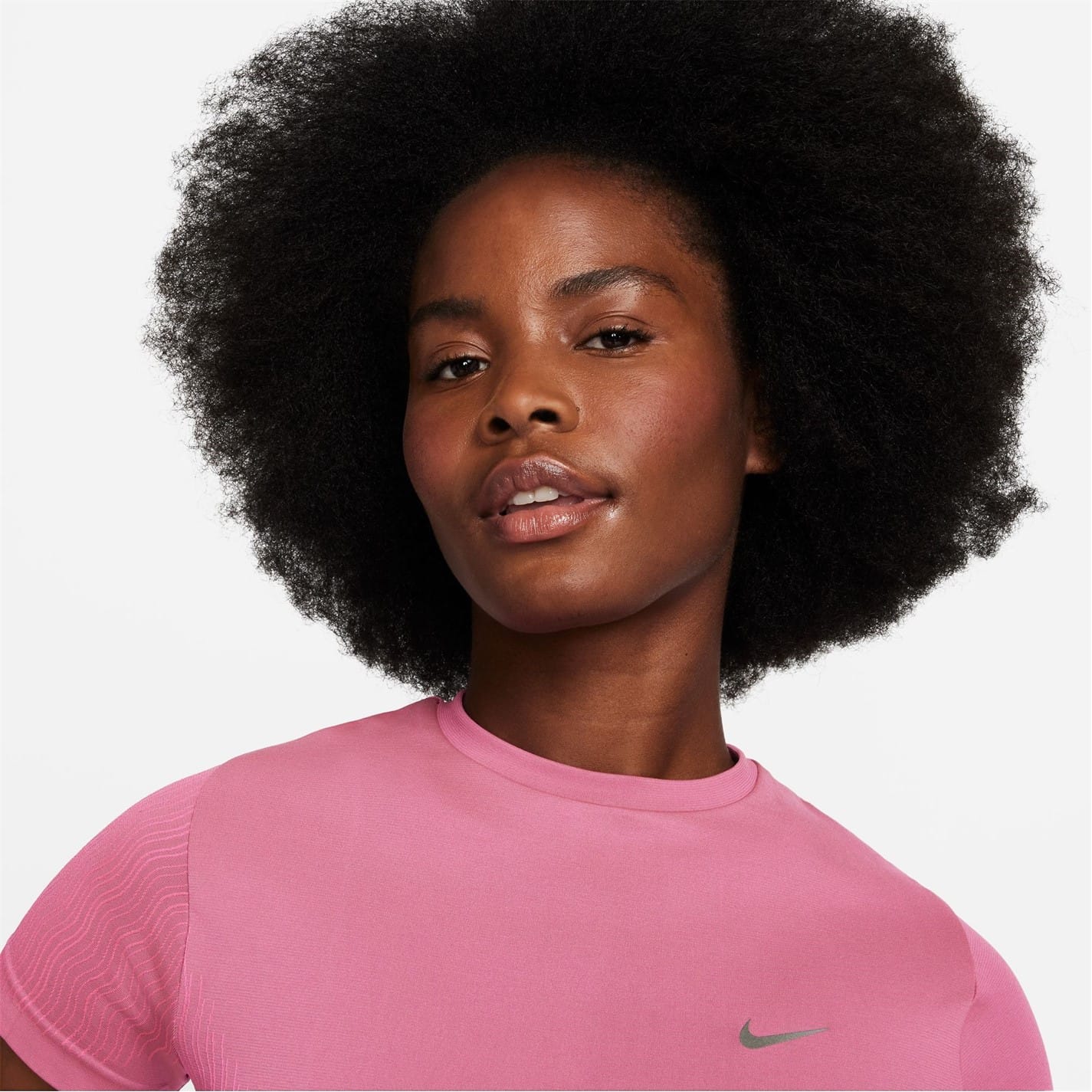 Nike womens running top pink hotsell