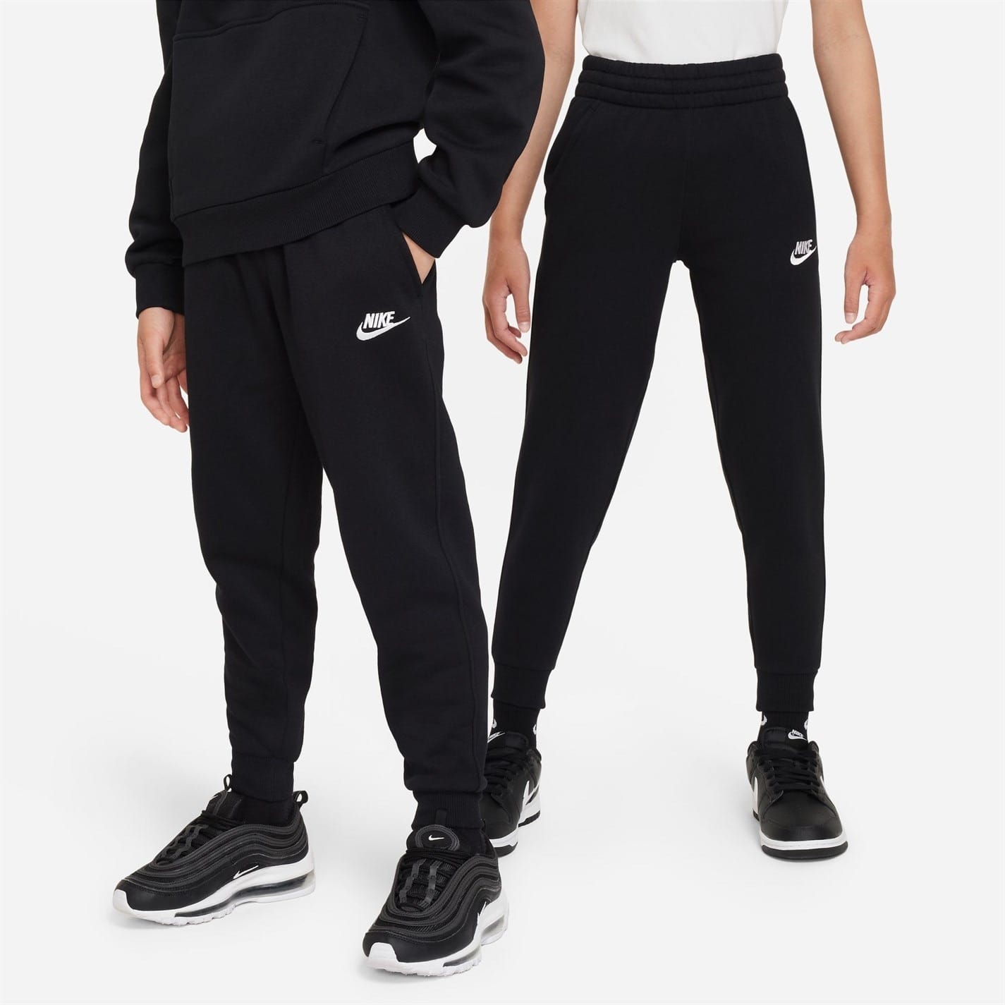 Black Nike Fleece Jogging Bottoms Juniors Get The Label