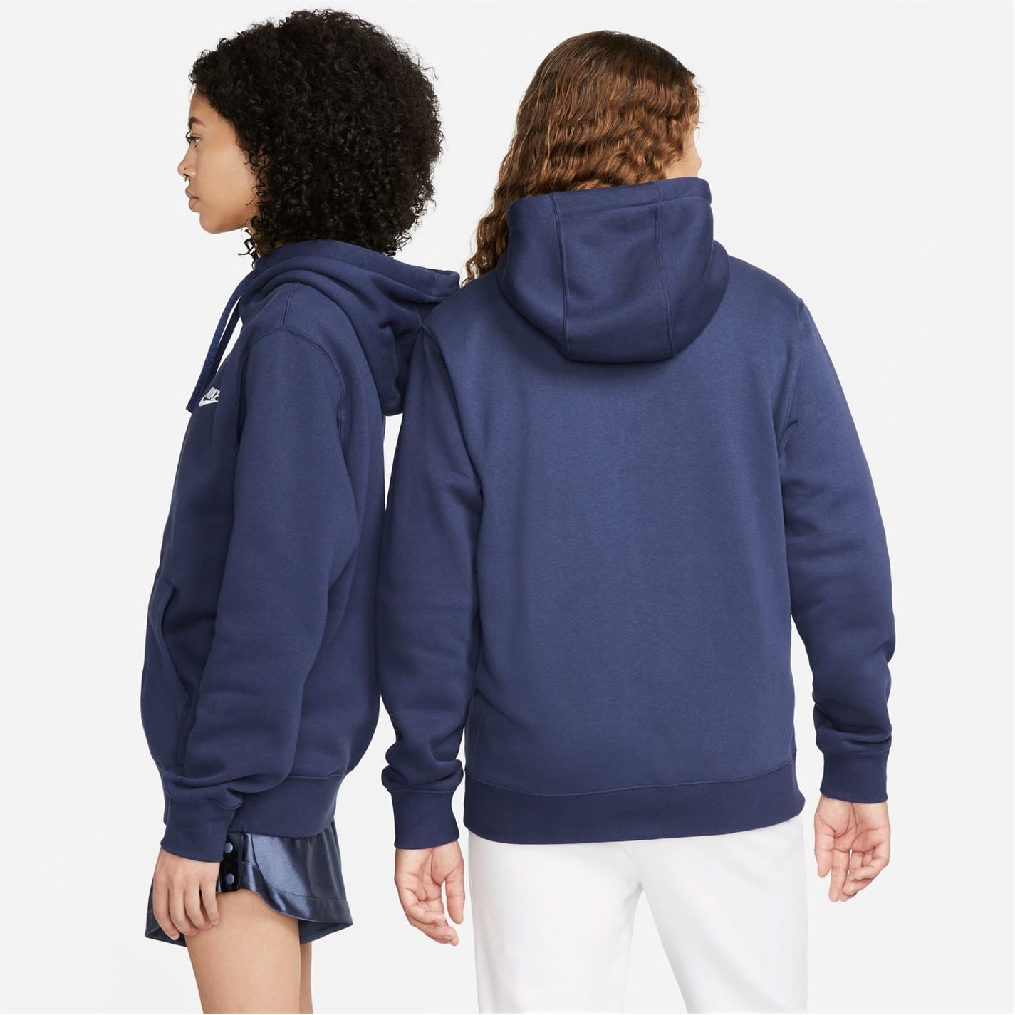 Blue Nike Mens Sportswear Club Fleece Full Zip Hoodie Get The Label