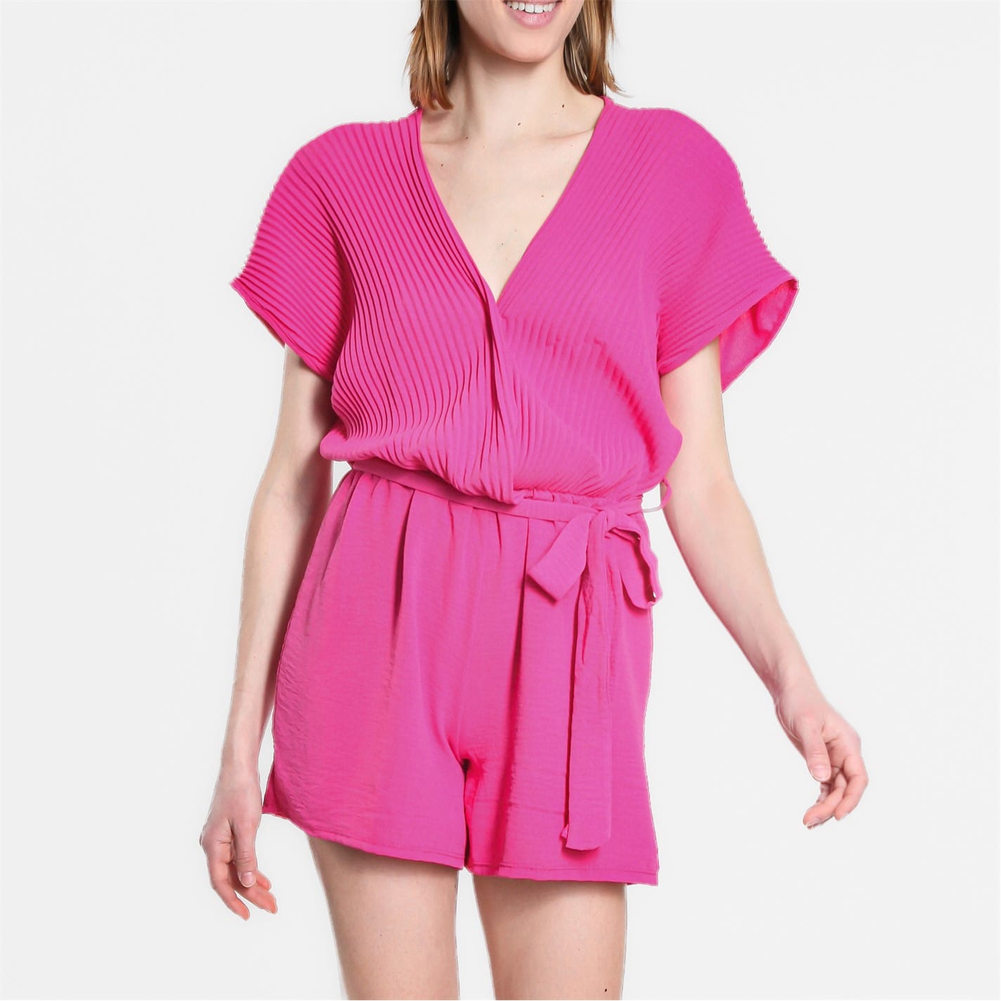 Pink romper shorts hotsell