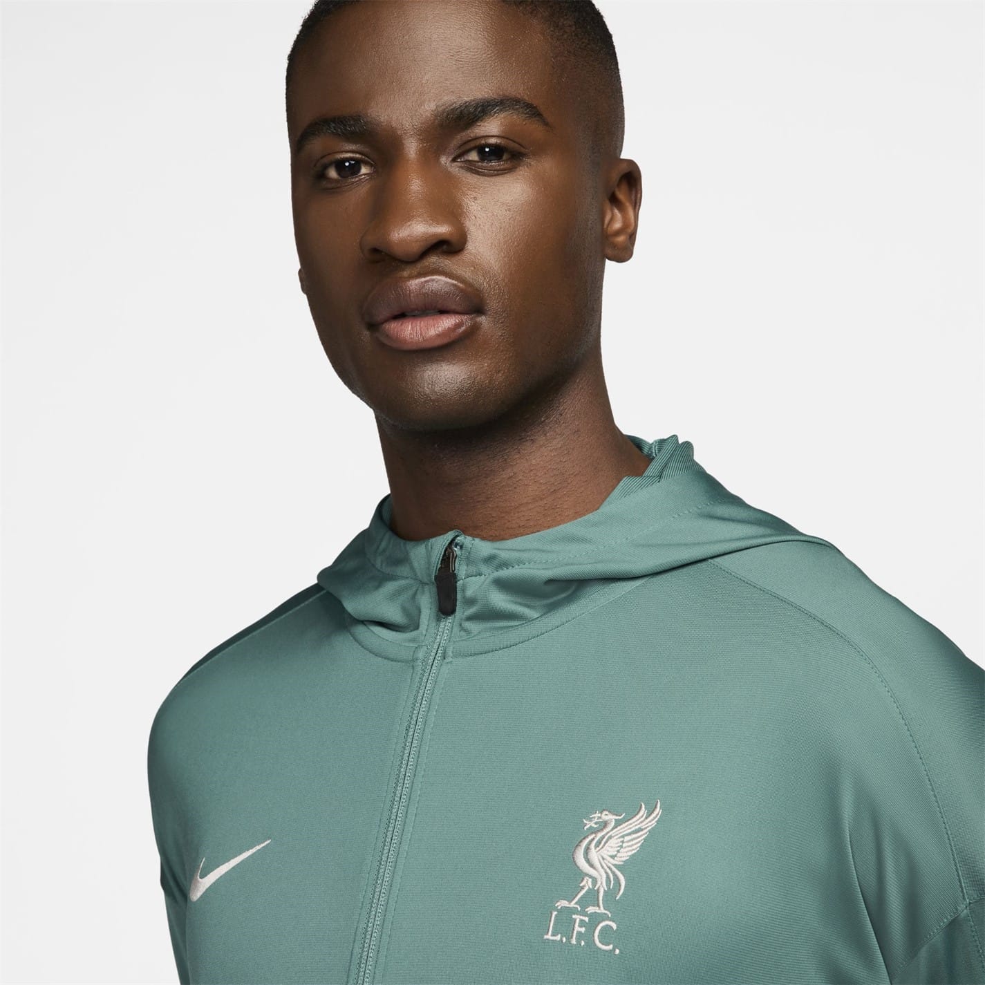 Green Nike Liverpool Strike Hooded Tracksuit Top 2024 2025 Adults Get The Label