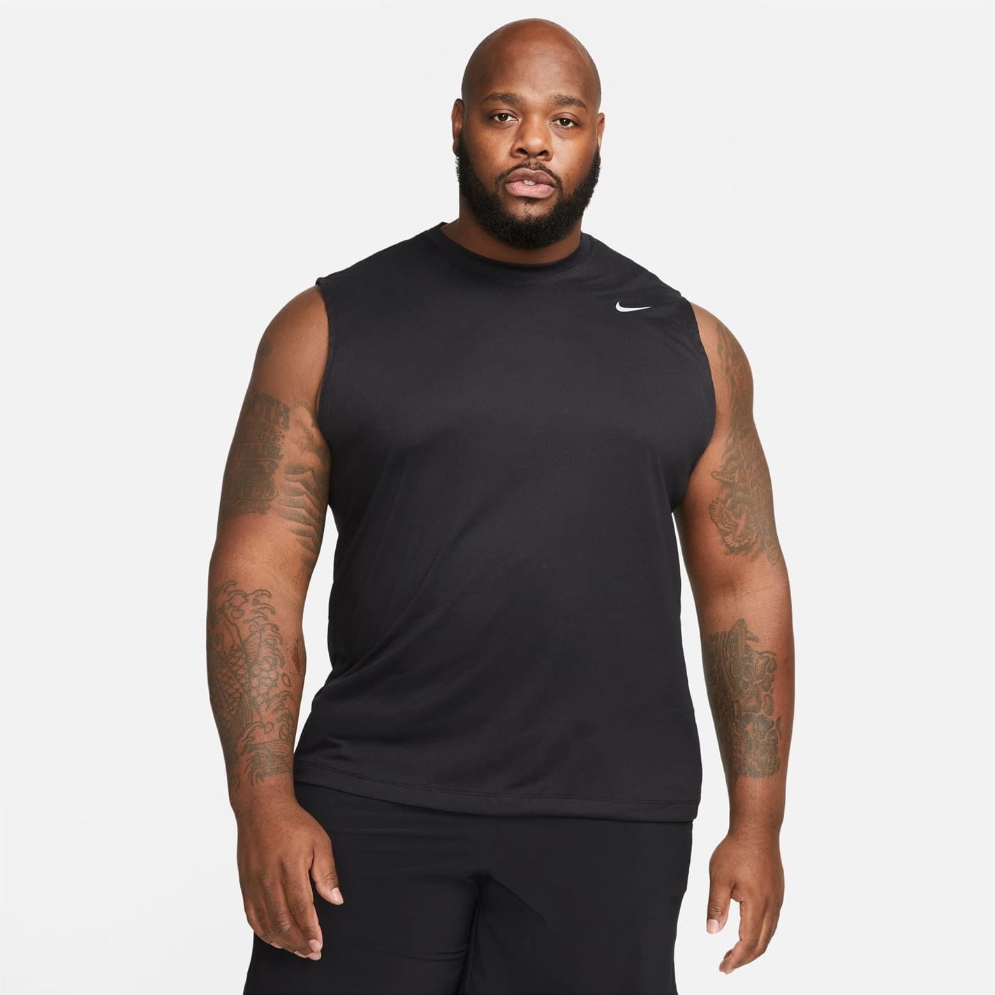 Black Nike Mens Dri Fit Legend Sleeveless Fitness T Shirt Get The Label