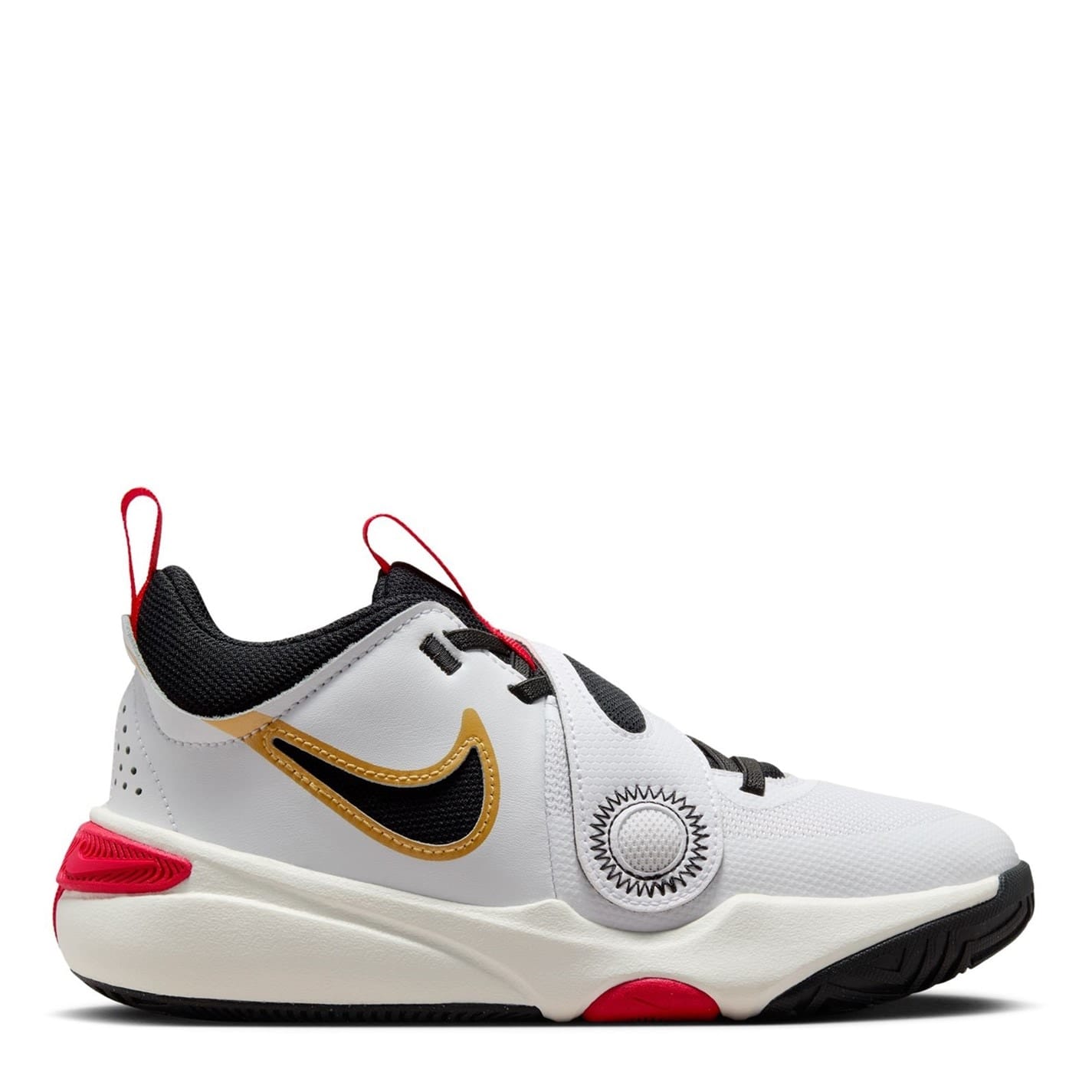 White Nike Hustle D11 Junior Boys Basketball Trainers Get The Label