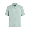 Notched Neck Lettering Relaxed Fit Shirt