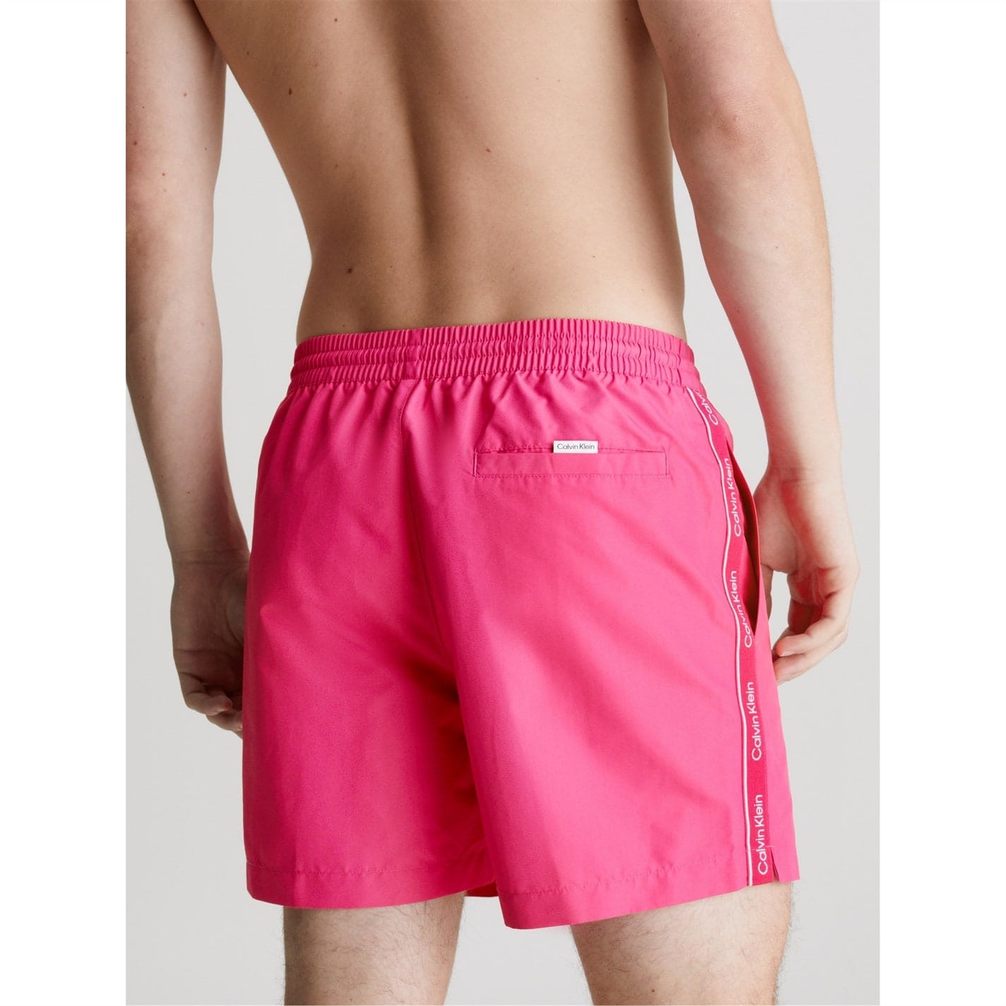 Pink calvin klein swim shorts best sale