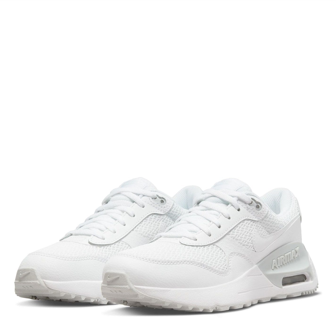 White Nike Air Max Systm Junior Trainers Get The Label