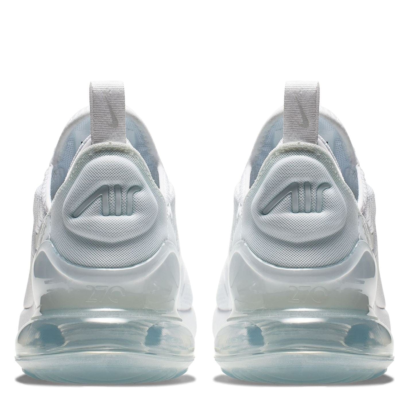 Nike junior air max 270 react trainer white / white / metallic silver hotsell